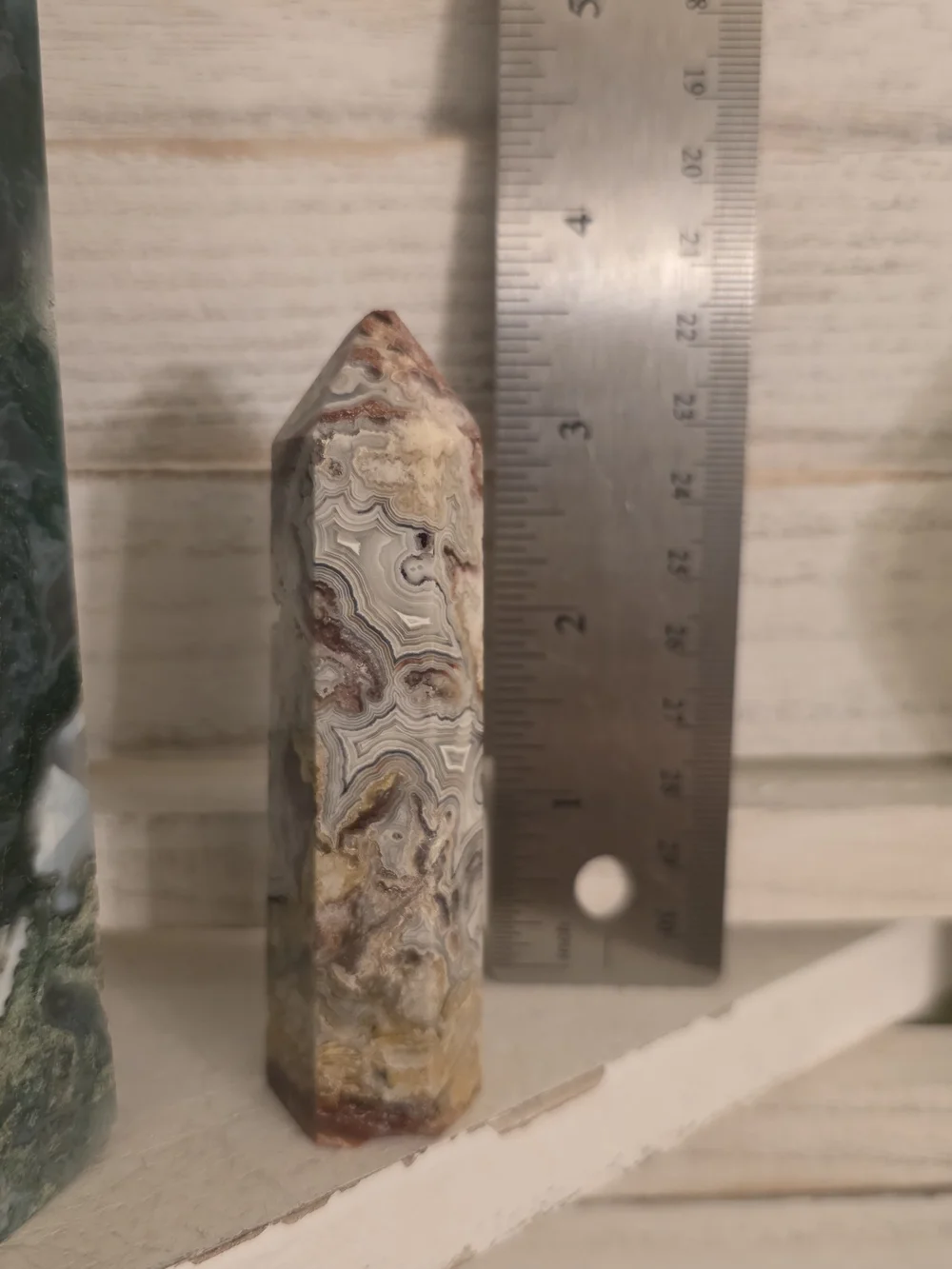 Polished Agate Tower Point in Gray and Brown - Home Accent